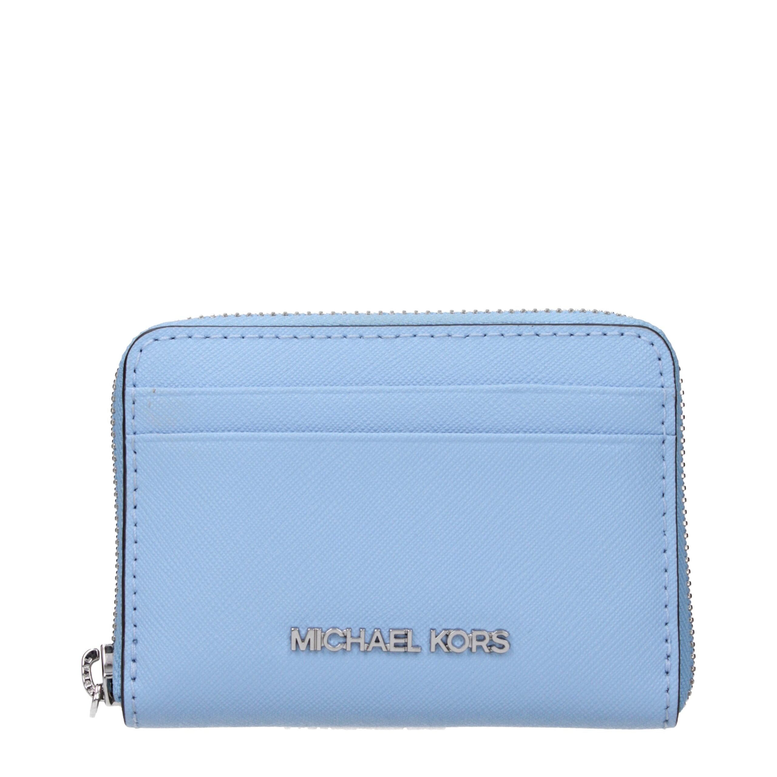 Michael Kors Light Blue Leather Cardholders